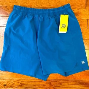 In Motion light blue Men’s 5inch running shorts with liner!